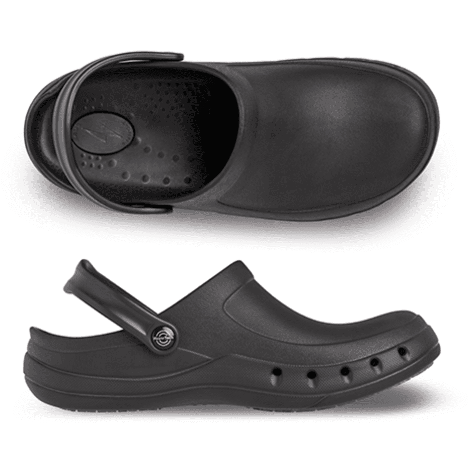 WearerTech Black Revive Chefs Clogs