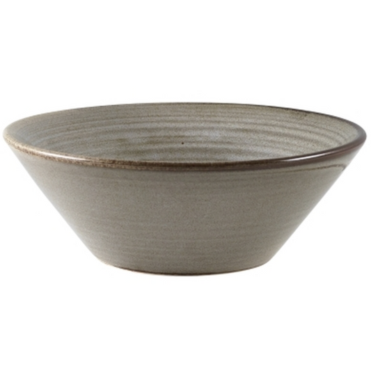 GenWare Terra Porcelain Smoke Grey Conical Bowl 14cm Case Size 6 - Cater-Connect Ltd