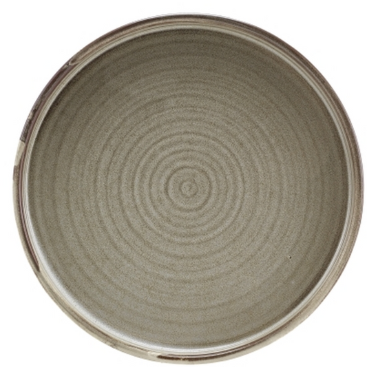 GenWare Terra Porcelain Smoke Grey Low Presentation Plate 18cm Case Size 6 - Cater-Connect Ltd