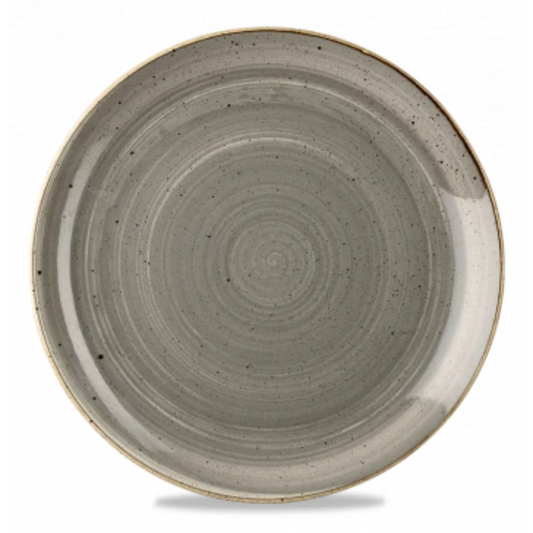 Churchill Stonecast® Peppercorn Grey Small Coupe Plate 16.50cm / 6.7" Case Size 12 - Cater-Connect Ltd