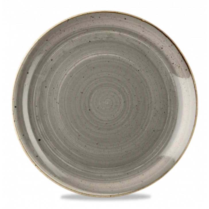 Churchill Stonecast® Peppercorn Grey Small Coupe Plate 16.50cm / 6.7" (Case Size 12)