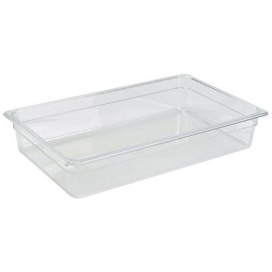 GenWare 1/1 -Polycarbonate GN Pan 100mm Clear - Cater-Connect Ltd