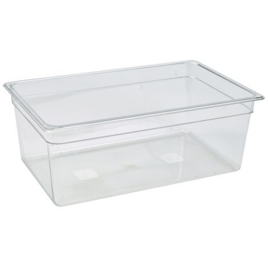 GenWare 1/1 -Polycarbonate GN Pan 200mm Clear - Cater-Connect Ltd