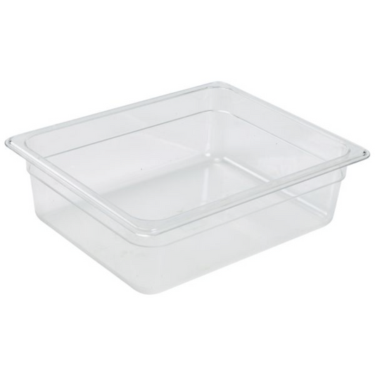 GenWare 1/2 -Polycarbonate GN Pan 100mm Clear - Cater-Connect Ltd