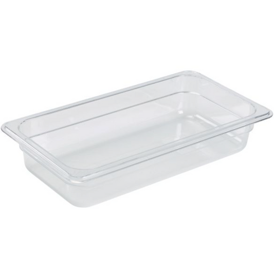 GenWare 1/3 -Polycarbonate GN Pan 65mm Clear - Cater-Connect Ltd