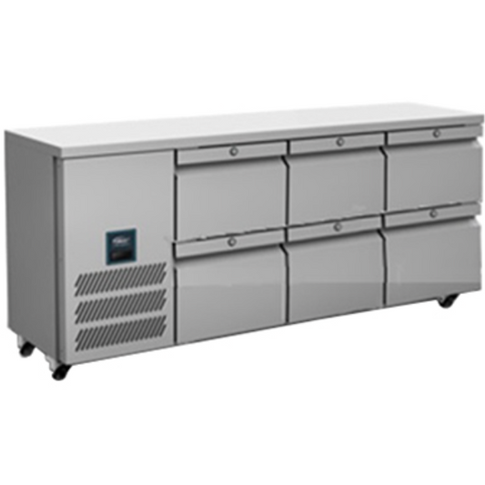 Williams Jade HJC3-SA-U222 Counter Fridge 6 Draws - Cater-Connect Ltd