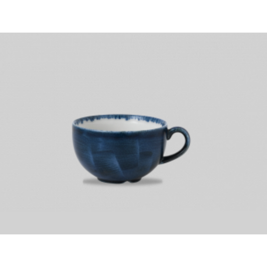 Churchill Stonecast® Cappuccino Cup Plume Ultramarine 12.0 fl oz Case Size 12 - Cater-Connect Ltd