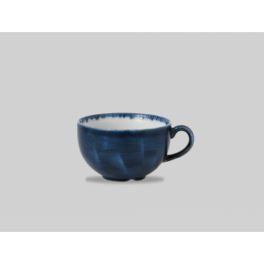 Churchill Stonecast® Cappuccino Cup Plume Ultramarine 8.0 fl oz Case Size 12 - Cater-Connect Ltd