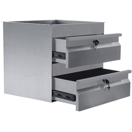 Simply Stainless Steel Two Drawer Insert 460mm