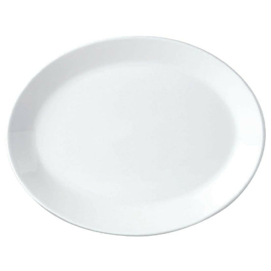 Steelite Simplicity White Oval Coupe Dishes 28cm (Case Size 12)