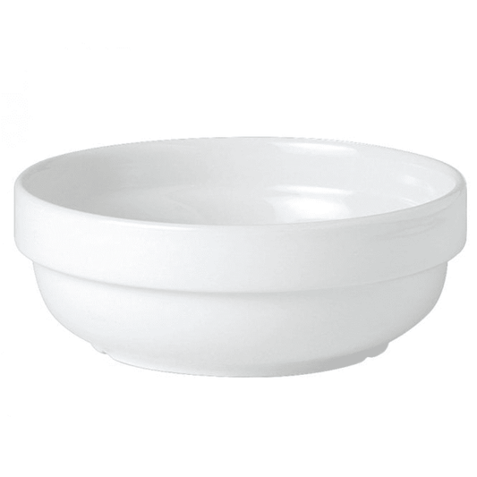 Steelite Simplicity 193.25cl White Bowl Staking L/S 21cm (Case Size 12) - Cater-Connect Ltd