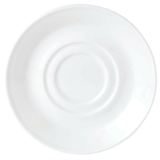 Steelite Simplicity White Low Cup Saucers 145mm (Pack of 36)