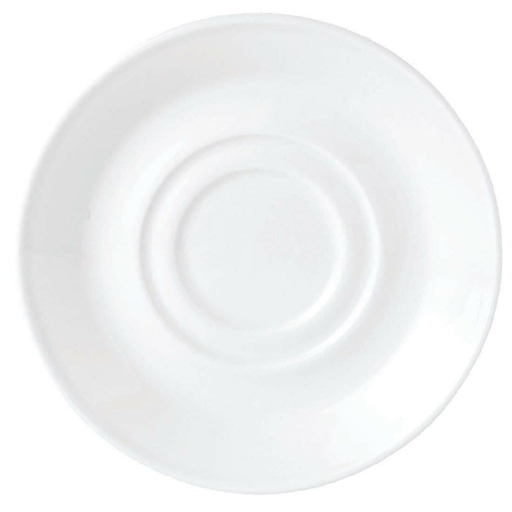 Steelite Simplicity White Low Cup Saucers 145mm (Pack of 36)