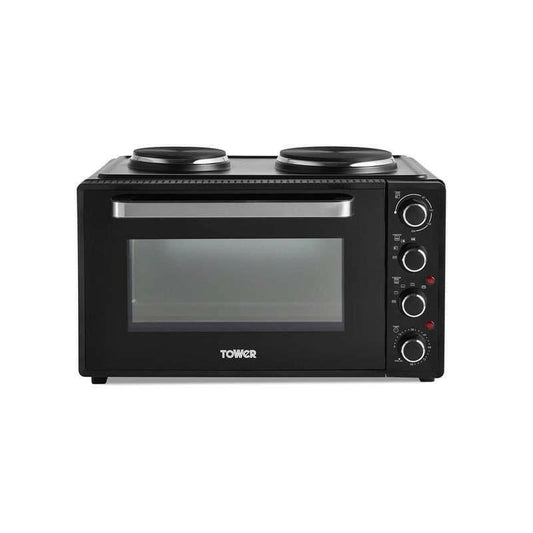 Tower T14044 Mini Oven With Hot Plate Hobs 32 Litres