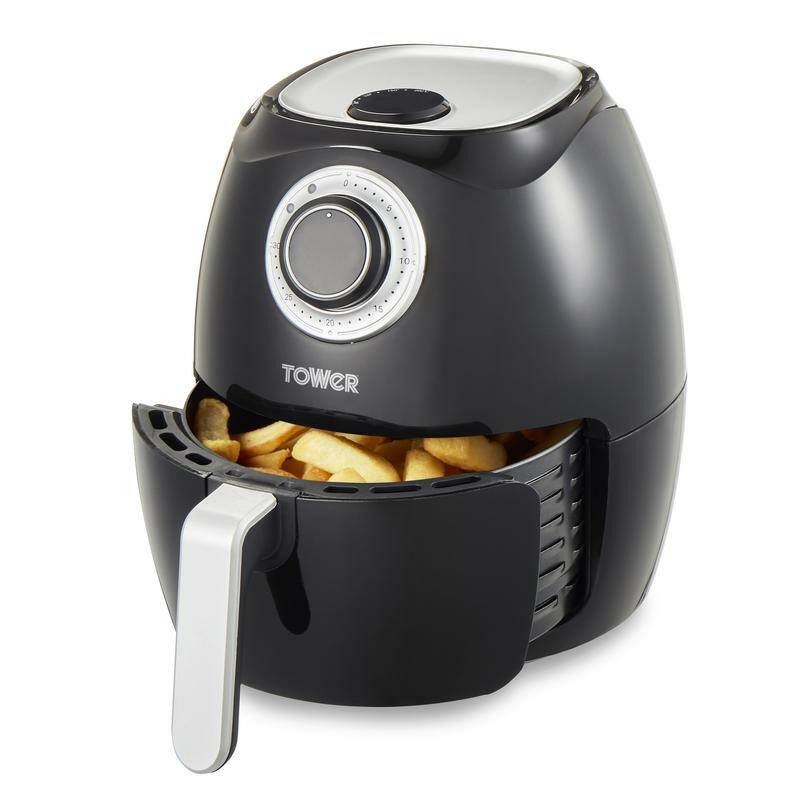 Tower Vortx Manual Air Fryer Black 3.2 Litres