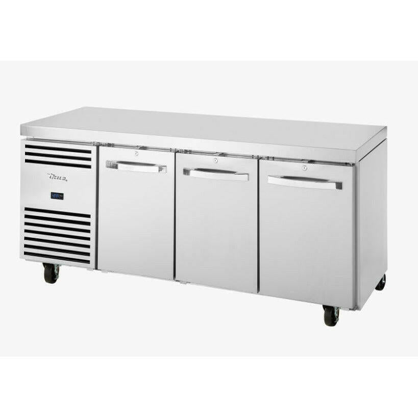 True TCF1/3-CL-SS-DL-DR-DR 1/1GN Three Door Counter Freezer 630 Litres