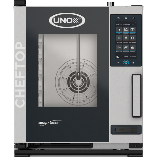 Unox XECC-0523-E1LM Cheftop Mind.Maps One Compact Countertop Combination Oven 5 x 2/3 Electric