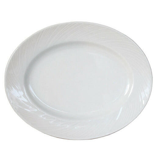 Spyro Plate Oval White 28cm (Pack Of 12) - Cater-Connect