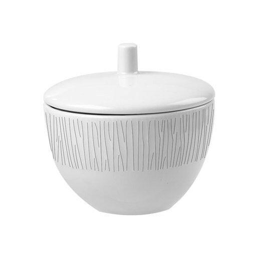 Churchill Bamboo Sugar Bowl White 8oz Case Size 12 - Cater-Connect Ltd