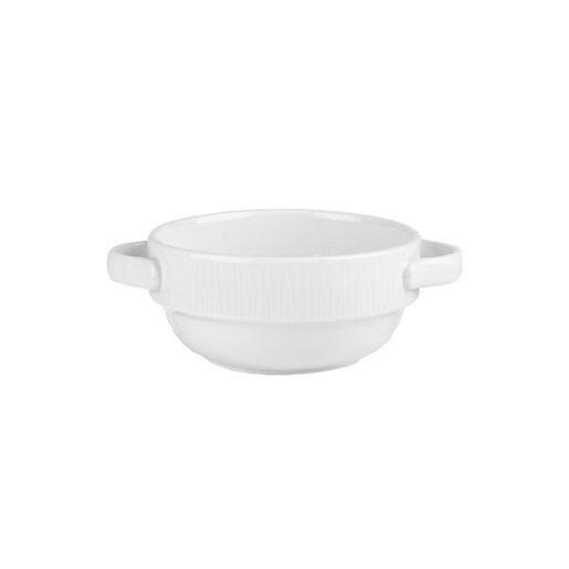 Churchill Bamboo Handled Stacking Bowl 12.6Oz 35cl Case Size 12 - Cater-Connect Ltd