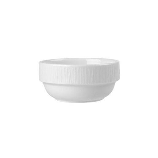 Bamboo Stacking Bowl White 14oz 40cl Pack Of 6