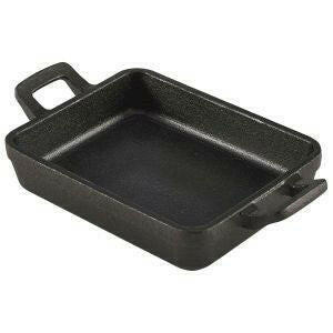 GenWare Mini Cast Iron Rectangular Dish 14x11x3cm