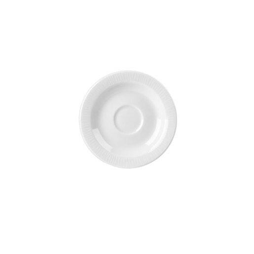 Churchill Bamboo White Saucer 12.8cm 5" Case Size 12 - Cater-Connect Ltd