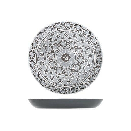 Grey Moroccan Marrakesh Bowl Dia 380 x 45mm Pack Size 6