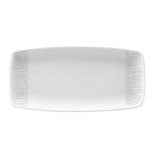Churchill Bamboo Oblong Plate White 11.75" / 29.8cm Case Size 12