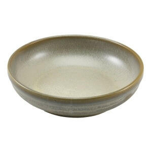 Genware Terra Porcelain Matt Grey Coupe Bowl 20cm Case Size 6 - Cater-Connect Ltd