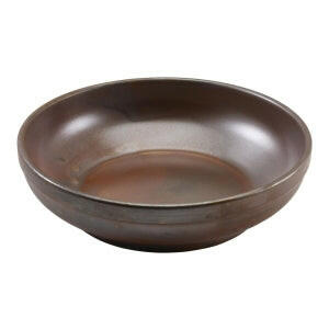 GenWare Terra Porcelain Rustic Copper Coupe Bowl 27cm Case Size 6 - Cater-Connect Ltd
