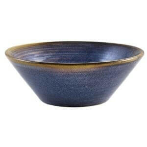 GenWare Terra Porcelain Aqua Blue Conical Bowl 14cm Case Size 6 - Cater-Connect Ltd