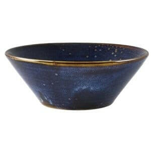 GenWare Terra Porcelain Aqua Blue Conical Bowl 16cm