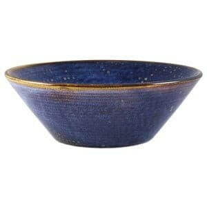 GenWare Terra Porcelain Aqua Blue Conical Bowl 19.5cm