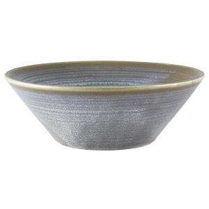 Genware Terra Porcelain Matt Grey Conical Bowl 19.5cm Case Size 6 - Cater-Connect Ltd
