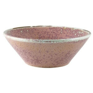 Genware Terra Porcelain Rose Conical Bowl 14cm Case Size 6 - Cater-Connect Ltd