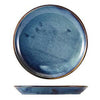 GenWare Terra Porcelain Aqua Blue Coupe Plate 19cm Case Size 6 - Cater-Connect Ltd