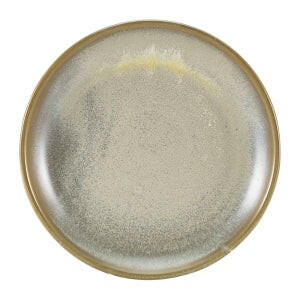 Genware Terra Porcelain Matt Grey Coupe Plate 19cm