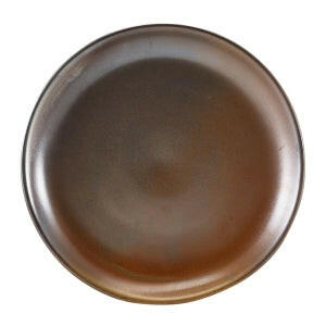 GenWare Terra Porcelain Rustic Copper Coupe Plate 27.5cm Case Size 6 - Cater-Connect Ltd