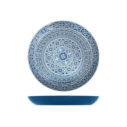 Blue Moroccan Marrakesh Bowl Dia 380 x 45mm Pack Size 6