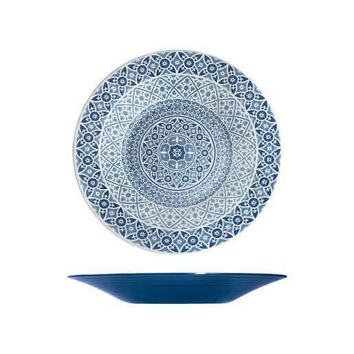 Creative Blue Moroccan Marrakesh Bowl 48cm x 6cm Case Size 3 - Cater-Connect Ltd