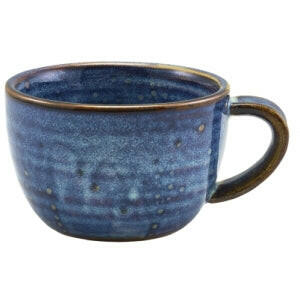 GenWare Terra Porcelain Aqua Blue Coffee Cup 28.5cl/10oz