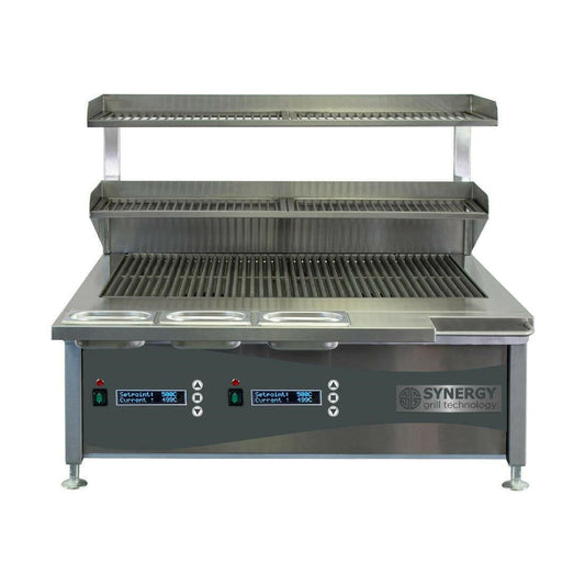 Synergy Trilogy ST900 Gas Chargrill With Cooking Shelf And Garnish Rail