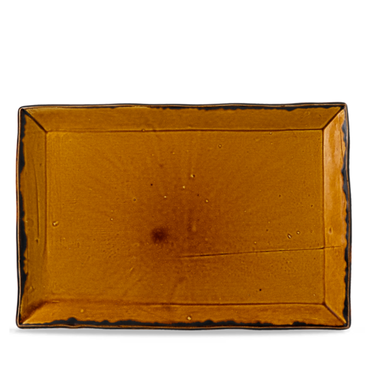 Dudson Harvest Brown Large Rectangular Tray 28cm x 19cm Case Size 6