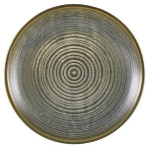 Genware Terra Porcelain Matt Grey Deep Coupe Plate 28cm Case Size 3 - Cater-Connect Ltd