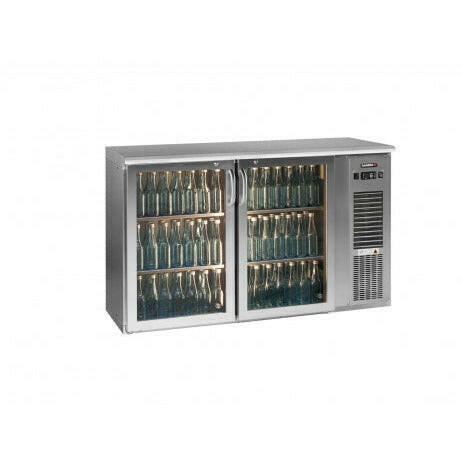 Gamko E3/22GMUCS84 E3 Undercounter Stainless Steel 2 Door Bottle Cooler