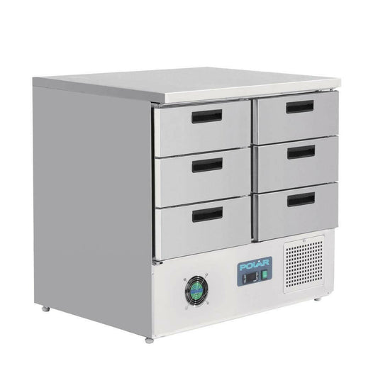 Polar FA440 G-Series Refrigerated Counter Fridge With 6 Drawers 240Ltr - Cater-Connect Ltd