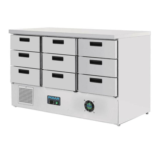 Polar FA441 G-Series Refrigerated Counter Fridge With 9 Drawers 368Ltr - Cater-Connect Ltd