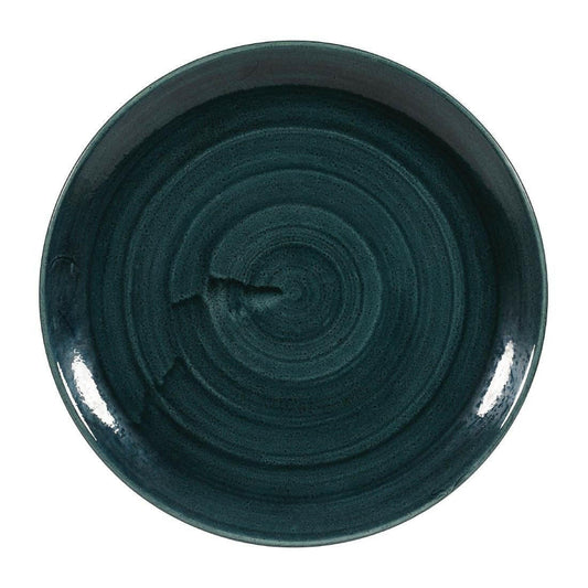 Churchill Stonecast Patina Rustic Teale Evolve Coupe Plate 11.25"Case Size 12 - Cater-Connect Ltd