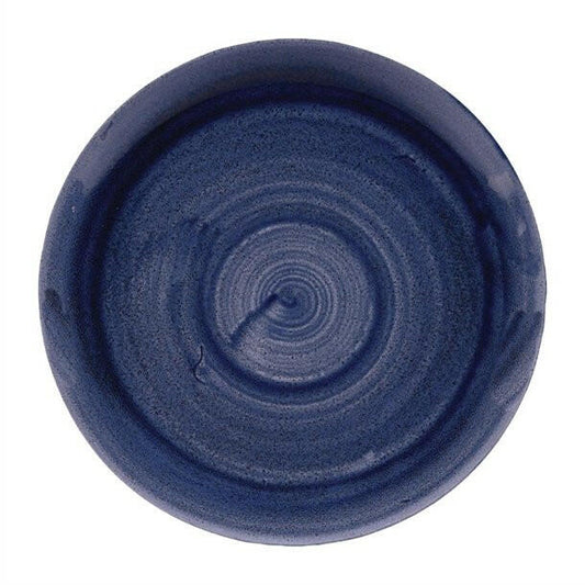 Churchill Stonecast Patina Cobalt Blue Evolve Coupe Plate 11.25"Case Size 12 - Cater-Connect Ltd